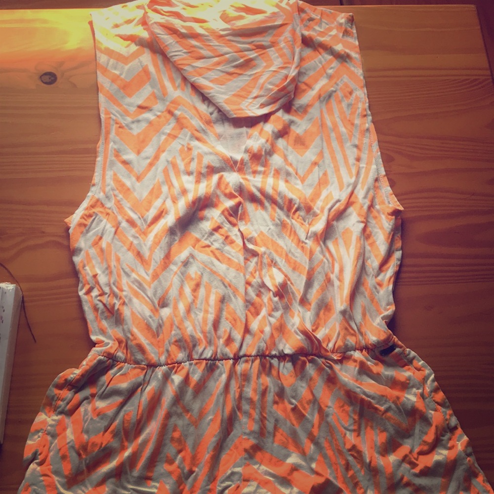 Rosy hooded romper